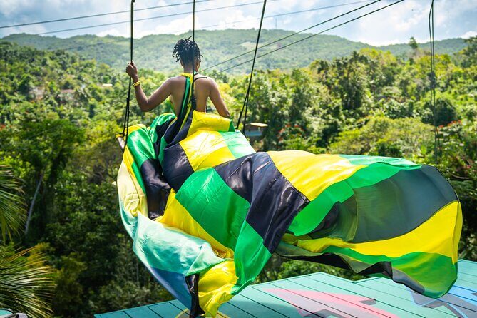 Jamaica Swing Drone Photoshoot with Dress Lunch and Transport - What Makes This Experience Stand Out?