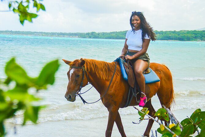 Jamaica's Ocean Horseback Bamboo Raft Adventure and Transport - Starting with the Horseback Ride