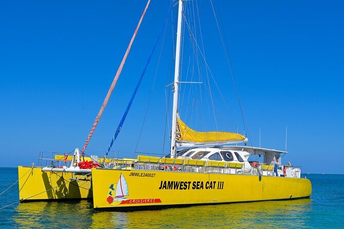 Jamwest Beach Negril Family Catamaran Cruise Pick up from Lucea - An Authentic Caribbean Catamaran Experience