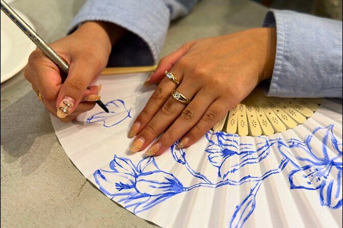Japanese Fan Painting Workshop ~ in a Tokyo Flower Shop - What to Expect at the Japanese Fan Painting Workshop
