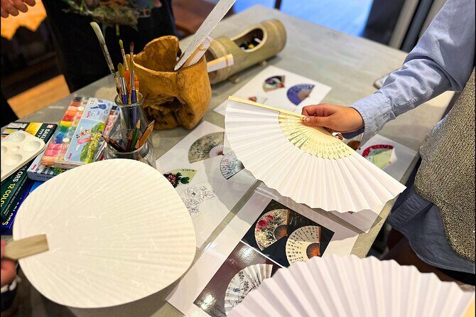 Japanese Fan Painting Workshop ~ in a Tokyo Flower Shop - Who Will Love This Workshop?