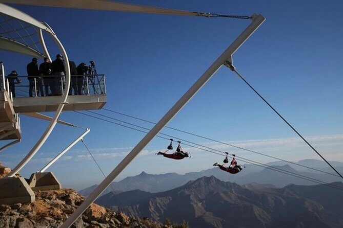 Jebel Jais Worlds Longest Zipline From Dubai with Transfer - Key Points