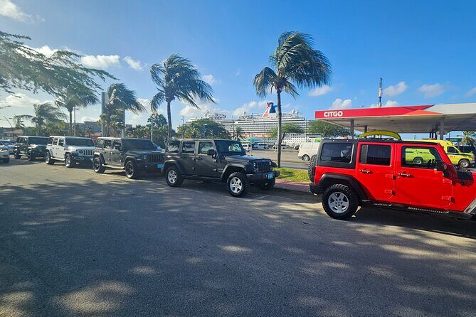 Jeep Wrangler 4 Door HardTop Rental in Aruba - The Route and Highlights