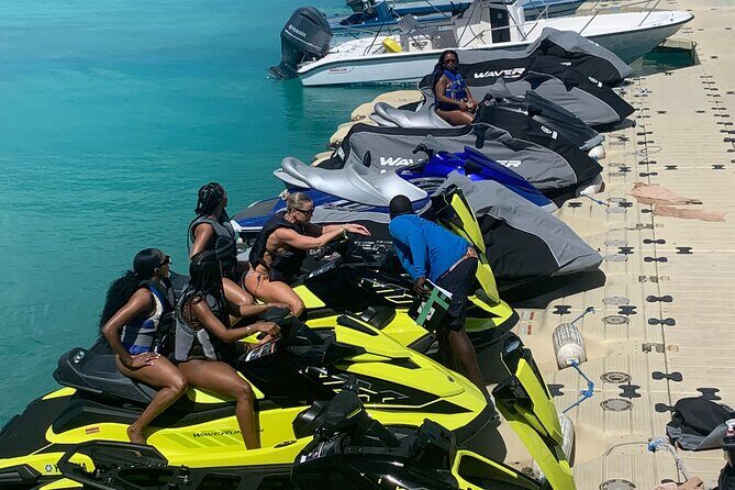 Jet Skiing around La famille ship and smaller pristine cays - The Reviews Speak Volumes