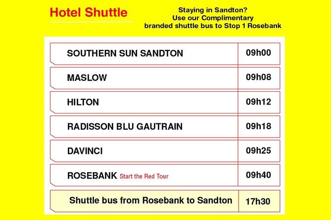 Johannesburg Hop-On Hop-Off City Tour with Soweto Option - FAQs