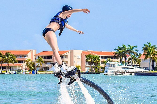 Jump in the air like a dolphin with the Flyboard extreme activity in Cancun - Key Points