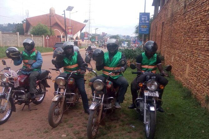 Kampala boda boda tours [motorbike tours]. - Artistic Shopping at African Village Craft Market