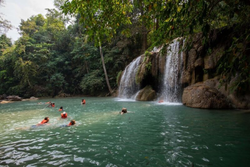 Kanchanaburi: Erawan Waterfall & Train Full-Day Tour - Key Points