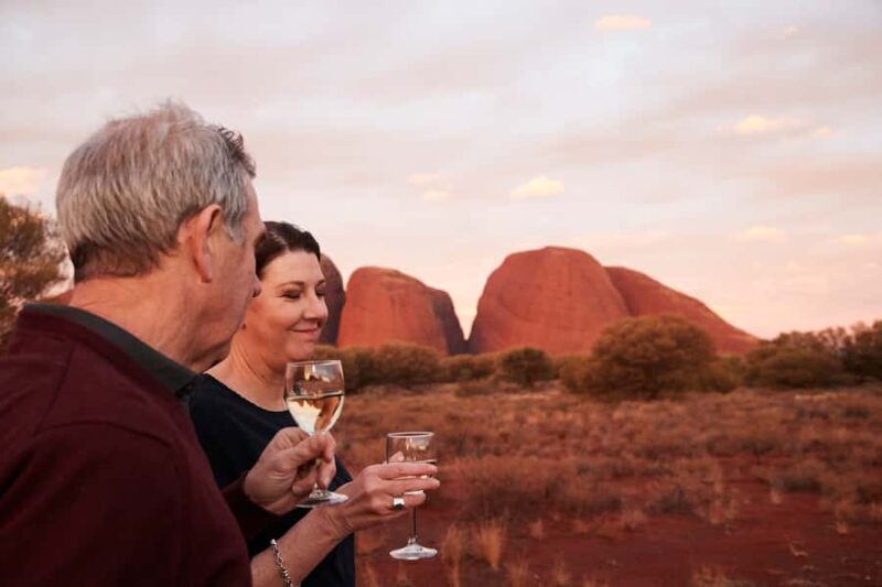 Kata Tjua Sunset Tour with Sparkling Wine and Cheeseboard - An immersive yet relaxed journey into the heart of the Outback