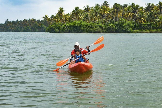 Kayaking to the Black Devil Snail Sandbar Island in Paravur Lake near Varkala - An In-Depth Look at the Paravur Lake Kayaking Experience