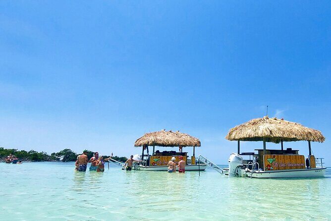 Key West Tiki Bar Boat Cruise to Popular Sand Bar - The Sum Up