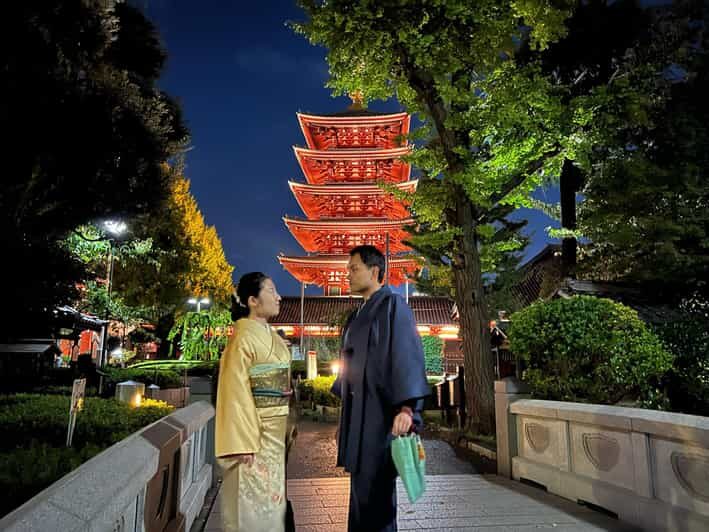 Kimono and Japanese food at Asakusa Night - Key Points