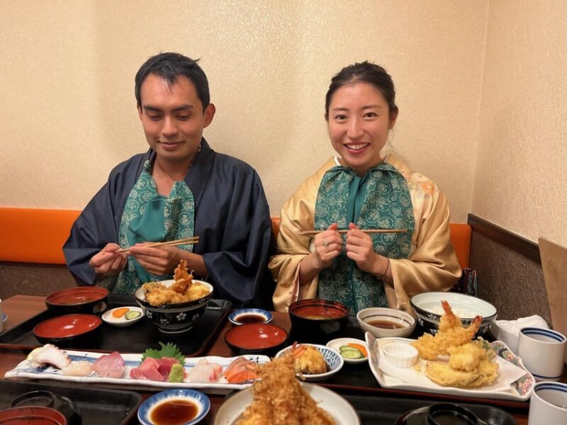 Kimono and Japanese food at Asakusa Night - Why This Tour Works Well