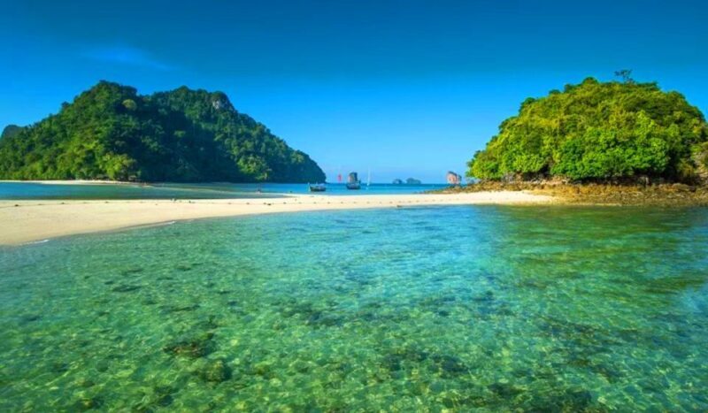 Krabi: 4 Islands Sunset Longtail Boat Tour with BBQ Dinner - Tup and Mor Islands: The Sandbank Marvel