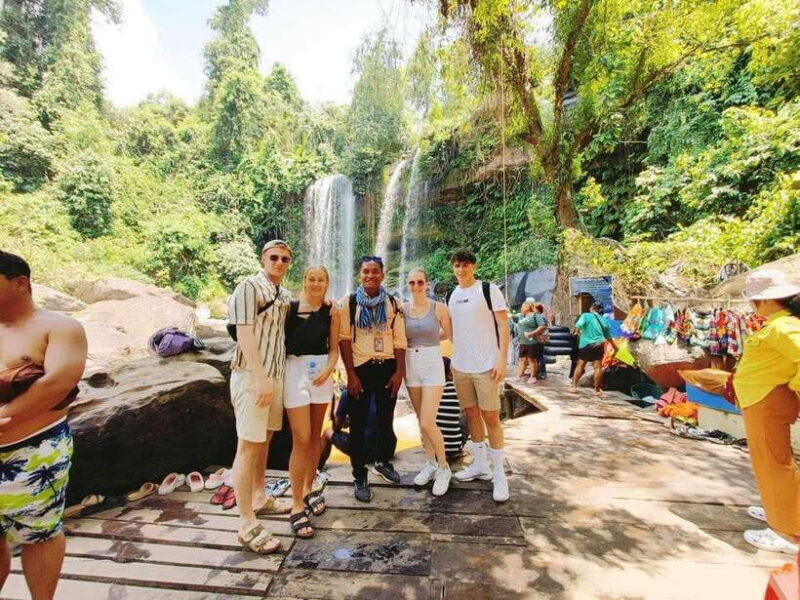 Kulen Waterfall Park with Small Groups & Guide tour - Wat Preach Angthom: A Refreshing Swim