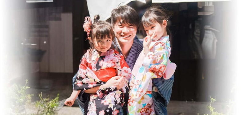Kyoto Kimono Rental mimosaKimono/Yukata Rental Family Plan - Key Points