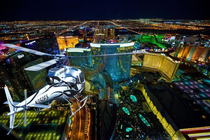 Las Vegas Helicopter Night Flight and Optional VIP Transportation - Key Points