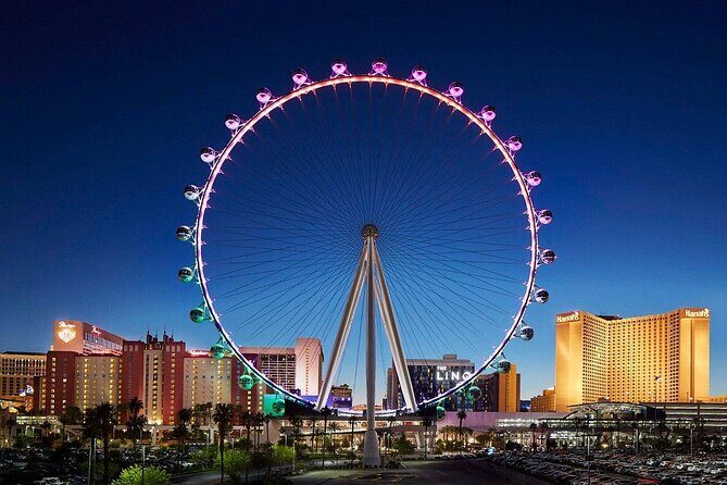 Las Vegas Night Tour High Roller Wheel Ride Guided Tour Option - The Experience: What to Expect