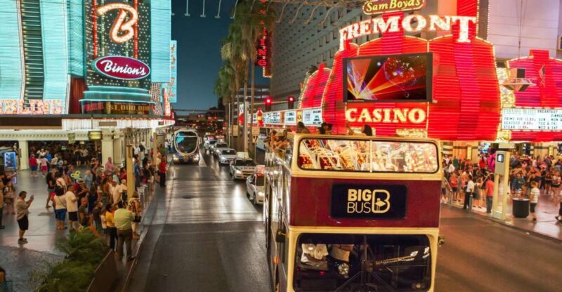 Las Vegas: Sightseeing Night Tour by Open-top Bus - Commentary and Guides