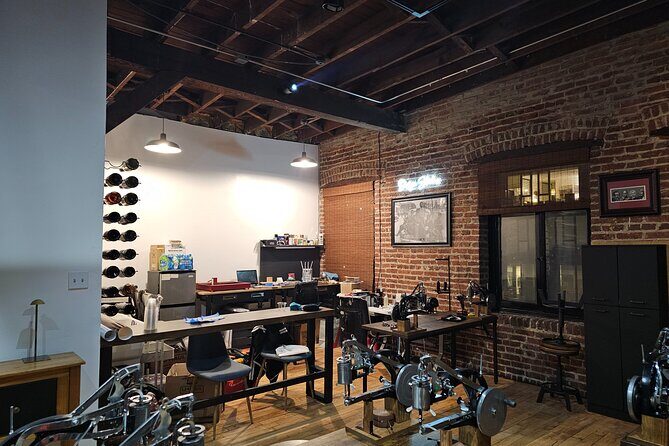 Leather Handbag Sip and Stitch at Rob Hall Design Studios - Setting the Scene: An Industrial Chic Workshop in DC