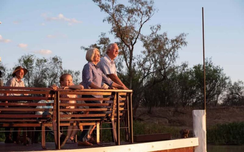 Longreach: Sunset Paddlewheeler Cruise, Show and Dinner - Starting with the Scenic River Ride