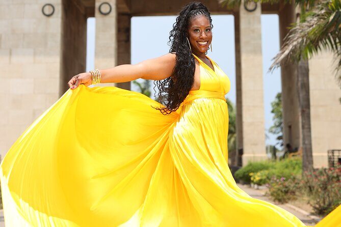 Luxury Flying Dress Photoshoot in Accra - The Sum Up