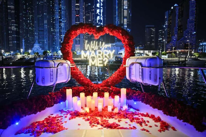 Luxury Proposal on a Yacht in Dubai - The Experience in Detail