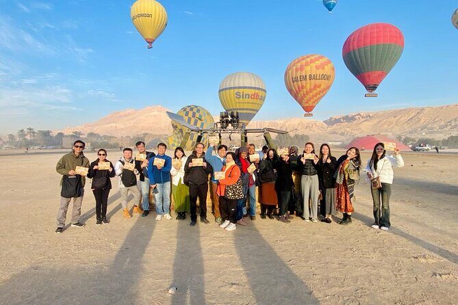 Luxury Sunrise Hot Air Balloon ride luxor with pick up & drop off - Aerial Adventure Over Luxor: Hot Air Balloon Ride with Pick-Up & Drop-Off