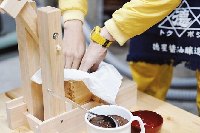 Make Your Own Soy Sauce in Japans Old Capital Asuka Nara - The Pressing and Personalization