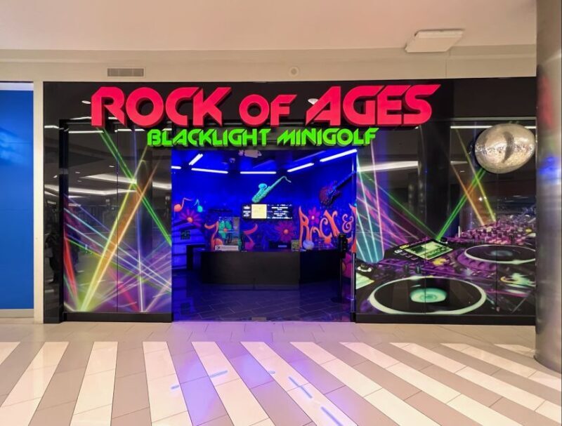 Mall of America: Rock of Ages Blacklight Mini Golf Ticket - Key Points