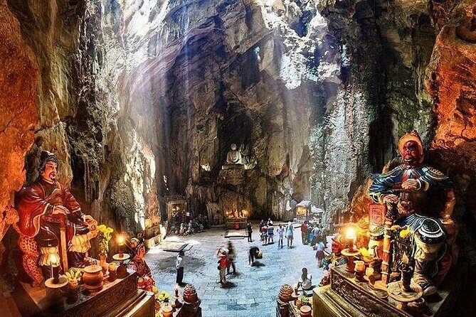Marble Mountains Am Phu Cave and Monkey Mountain Sunset Tour - Key Points