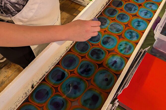 Marbled Silk Scarf, Trucker Hat, Sketchbook or 4 Pieces of Paper - FAQs About the Marbling Workshop in Estes Park