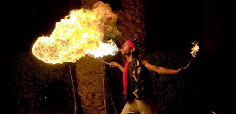 Marrakech: Agafay Desert Sunset, Camel Ride, Dinner and Show - The Live Show and Fire Performance