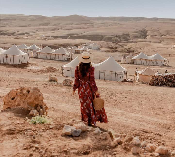 Marrakech: Agafay Desert Tour with Quad, Camel Ride & Dinner - Key Points