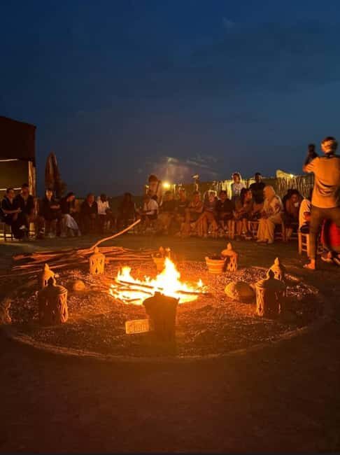 Marrakech: Camel Ride, Sunset, Dinner show in Agafay desert - The Transport and Group Size