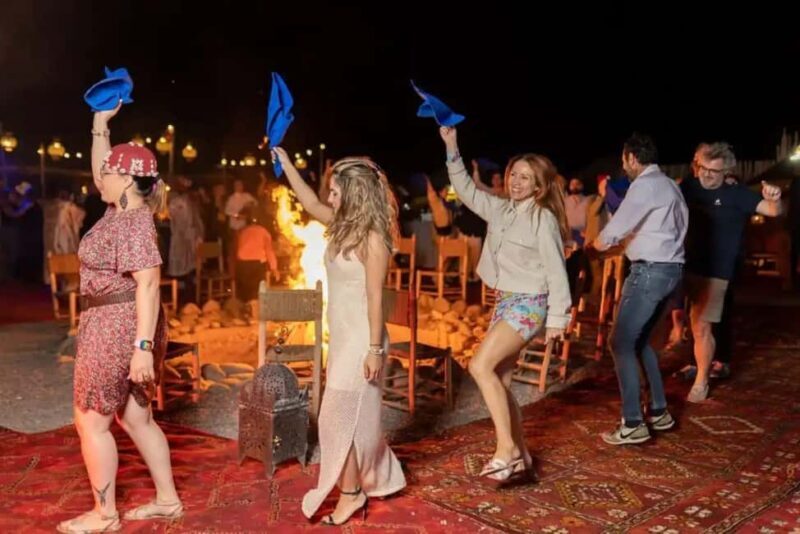 Marrakech: Camel Ride & Sunset Dinner with Fire Show - Key Points