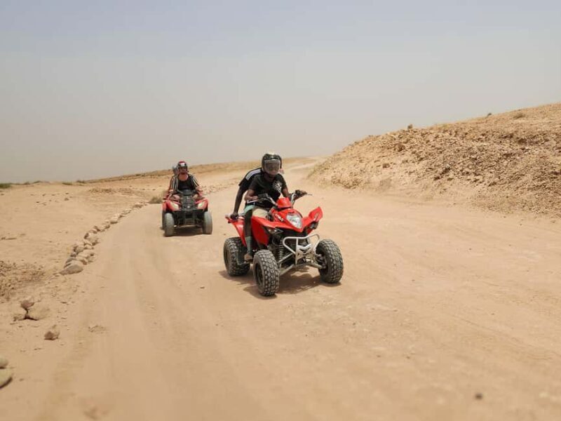 Marrakech Desert: Pool, Quad Biking, Sunset Dinner Fire Show - Key Points