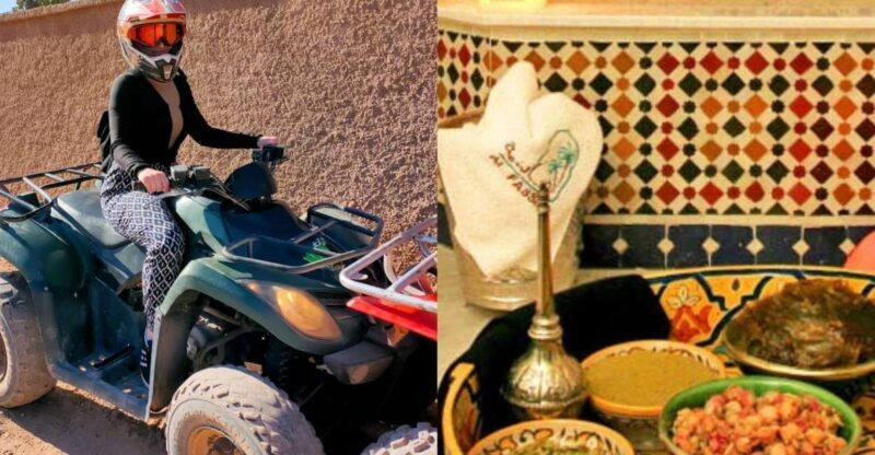 Marrakech: Palmeraie Quad Bike & Traditional Moroccan Spa - The Itinerary in Detail