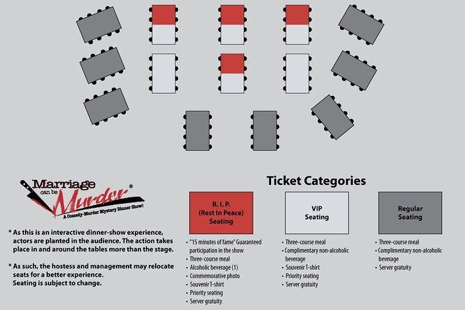Marriage Can Be Murder Dinner Show in Las Vegas - Practical Tips for Visitors