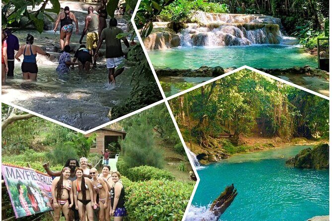 Mayfield Falls, Blue Hole & Rick's Café Tours/Weed Farm option - Key Points