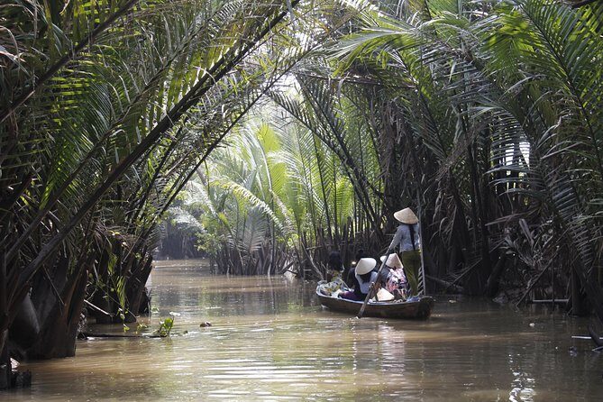 Mekong Delta Tuk Tuk, Vinh Trang pagoda and hand Rowing Sampan - Immersive Village Experiences