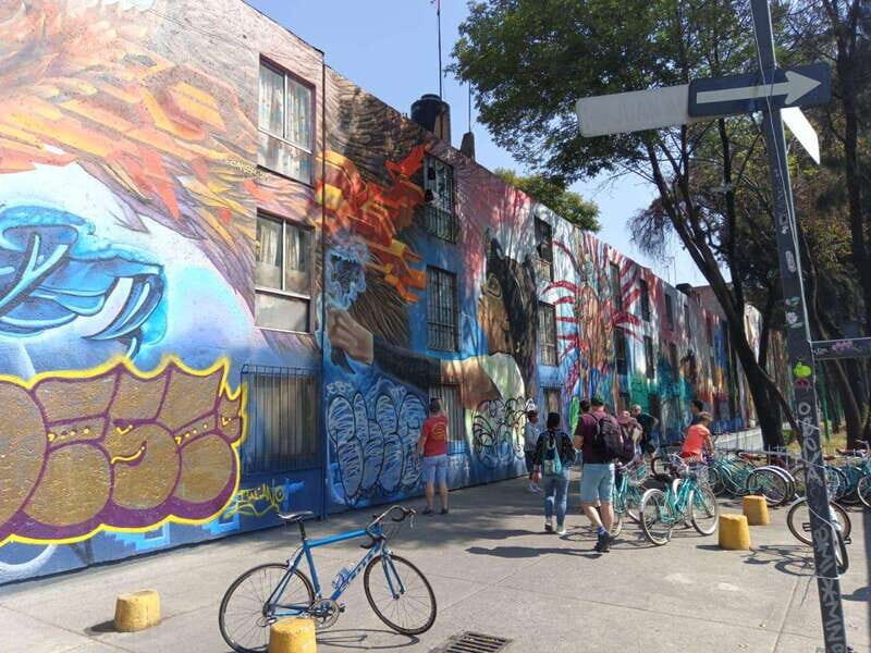 Mexico City: Art Naco, murals & street art bike tour - The Detailed Itinerary