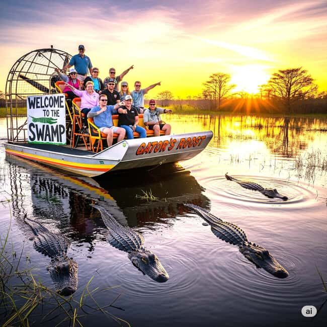 Miami: Alligator Spotting Airboat with Pick-Up/Drop-off - Key Points