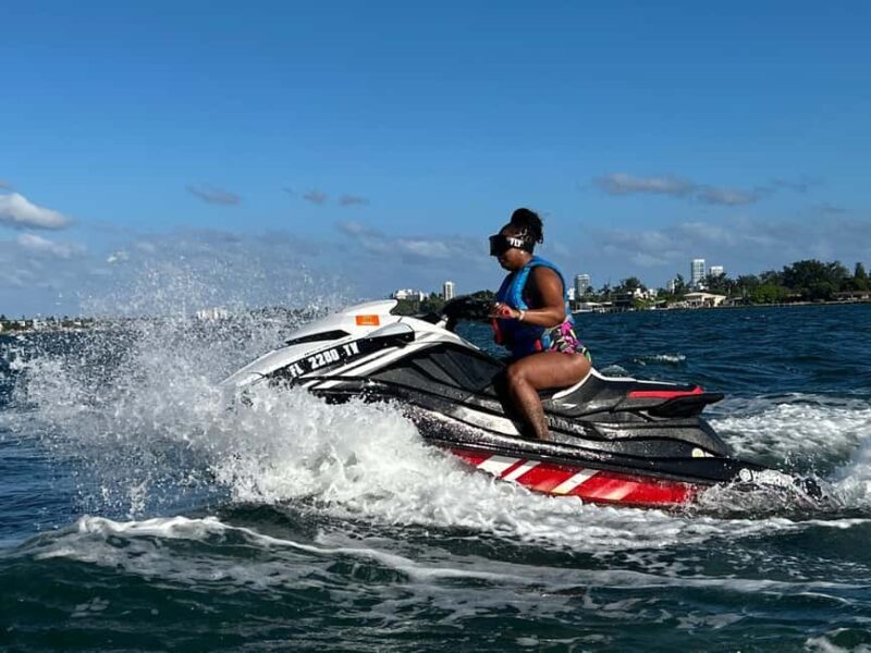 Miami: Biscayne Bay Jet Ski Rental & Free Boat Ride - Key Points