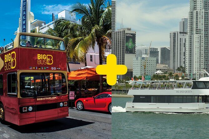 Miami Combo: Open-top Bus Tour and Sightseeing Bay Cruise - Key Points