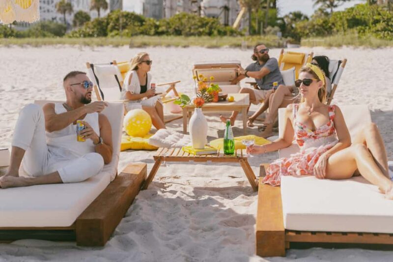 Miami: Private Beach Lounge and Picnic Set Up - The Sum Up
