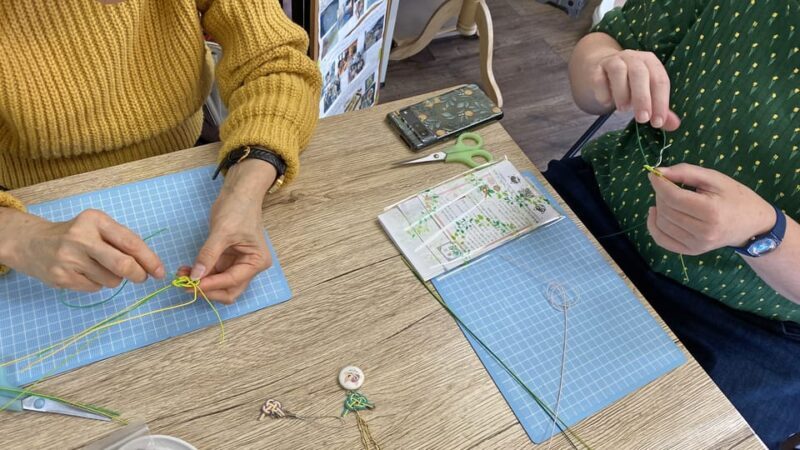 Mini Origami Lamp and Mizuhiki knot Belt Workshop in Ueno - The Authenticity and Experience Value