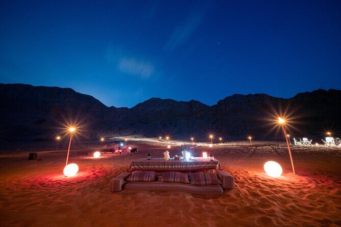 Mleiha Dubai Desert Overnight Camping Stargazing with BBQ Dinner - Key Points