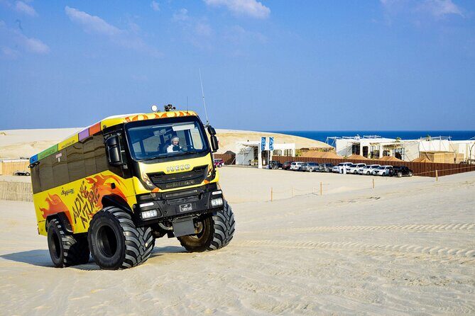 Monster Bus desert adventure: Dune bashing and sandboarding - The Journey Begins: From Doha to the Dunes