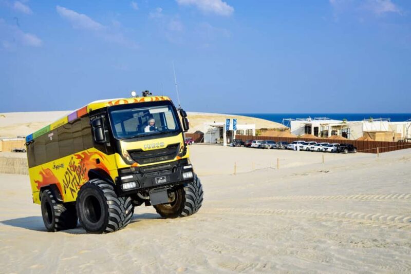Monster Bus Desert Safari with Day Pass at Al Majles Resort - An Adventurous Ride through the Dunes